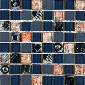 Мозаика Bars Crystal Glass Decor Mexico (2,3x2,3) 30x30