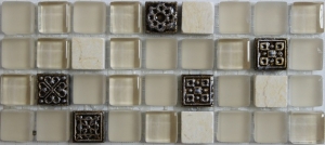 Мозаика Bars Crystal Миксы с декорами HS 1000 (1,5x1,5) 30x30