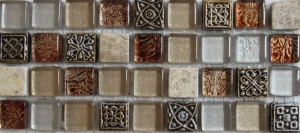 Мозаика Bars Crystal Миксы с декорами HSO 994 (1,5x1,5) 30x30