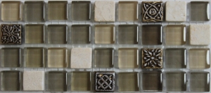 Мозаика Bars Crystal Миксы с декорами HSO 998 (1,5x1,5) 30x30