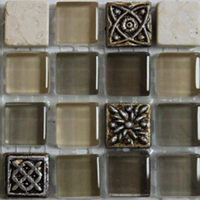 Мозаика Bars Crystal Миксы с декорами HSO 998 (1,5x1,5) 30x30