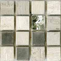 Мозаика Bars Crystal Миксы с металлом DHT 19 (1,5x1,5) 30x30