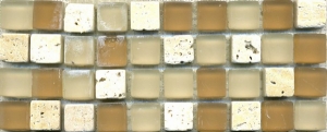Мозаика Bars Crystal Смеси с натуральными камнями HT 501 (1,5x1,5) 30x30