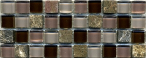 Мозаика Bars Crystal Смеси с натуральными камнями HT 515-1 (1,5x1,5) 30x30
