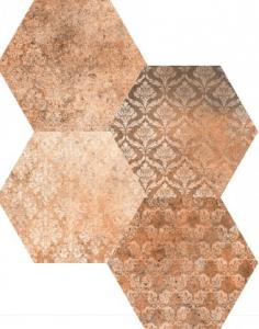 Керамогранит универсальный Codicer 95 Concrete Abadia Decor Hex 25x22