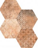 Керамогранит универсальный Codicer 95 Concrete Abadia Decor Hex 25x22