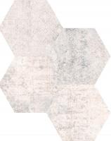 Керамогранит универсальный Codicer 95 Concrete White Decor Hex 25x22