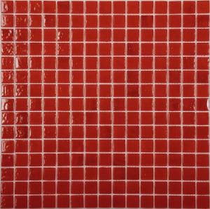 Мозаика NS Mosaic ECONOM series AA21 стекло красный (сетка)(20*20*4) 327*327