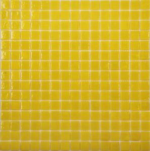 Мозаика NS Mosaic ECONOM series AA11 стекло желтый (сетка)(20*20*4) 327*327