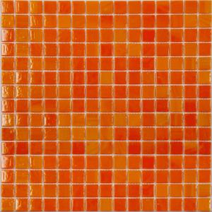Мозаика NS Mosaic ECONOM series AA01 стекло оранжевый (сетка)(20*20*4) 327*327