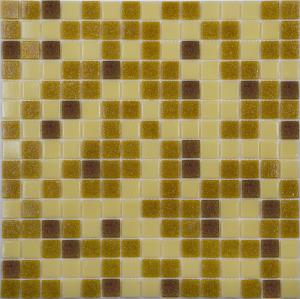 Мозаика NS Mosaic ECONOM series MIX3 стекло коричневый (бумага)(20*20*4) 327*327