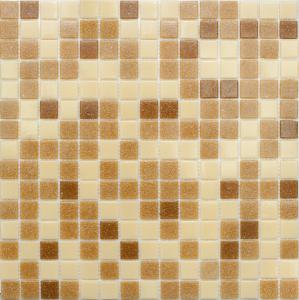 Мозаика NS Mosaic ECONOM series MIX3 стекло коричневый (сетка)(20*20*4) 327*327