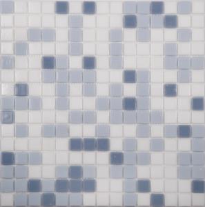 Мозаика NS Mosaic ECONOM series MIX5 стекло серый (бумага)(20*20*4) 327*327