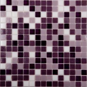 Мозаика NS Mosaic ECONOM series MIX16 стекло фиолетовый (бумага)(20*20*4) 327*327