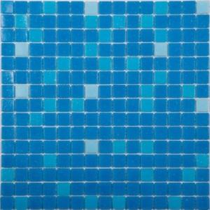 Мозаика NS Mosaic ECONOM series COV09-1 стекло (сетка)(20*20*4)327*327,голубой пол