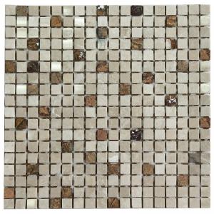 Мозаика NS Mosaic STONE series K-731 камень полир.(15*15*4) 305*305