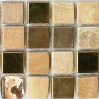 Мозаика Bars Crystal Смеси с натуральными камнями DHT 02 (1,5x1,5) 30x30
