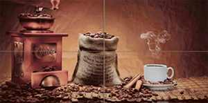 Декор керамический Absolut Keramika Monocolor Composicion Coffee Beans 02 20х40