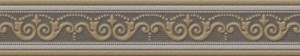 Бордюр керамический Abita Versailles FASCIA NOIR VEF11LR 8.5x44.6