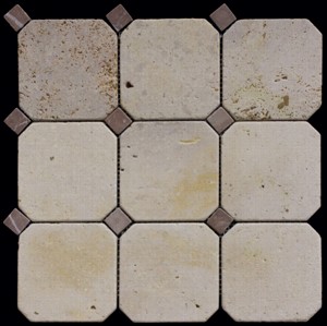 Каменная мозаика Natural Octagon M090+M074-BT