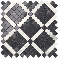 Мозаика Atlas Concorde Marvel Pro Noir Mix Diagonal Mosaic 30.5x30.5