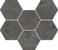 Мозаика Italon Charme Evo Antracite Mosaico Hexagon 25x29