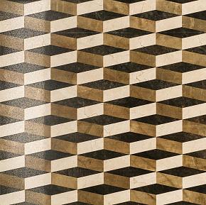 Керамогранит Italon Charme Floor Project Cream Inserto Optic Lap/Ret Полуполированный 60x60