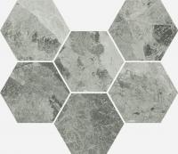 Декор керамогранит Italon Charme Extra Silver Mosaico Hexagon 25x29