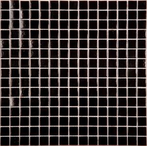 Мозаика NS Mosaic ECONOM series AK01 стекло черный (бумага)(20*20*4) 327*327