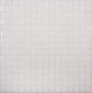 Мозаика NS Mosaic ECONOM series GP02 стекло белый (сетка)(20*20*4) 327*327