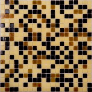 Мозаика NS Mosaic ECONOM series MIX15 стекло черно-коричневый (сетка)(10*10*4) 327*327