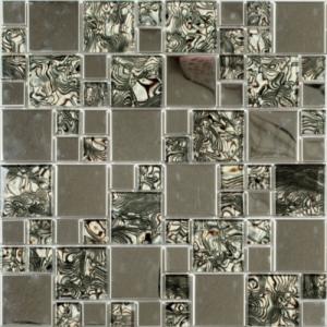 Мозаика NS Mosaic METAL series MS-611 метал стекло (15*48*8) 300*300