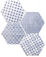 Mosaic Azul Hexagon 15x15